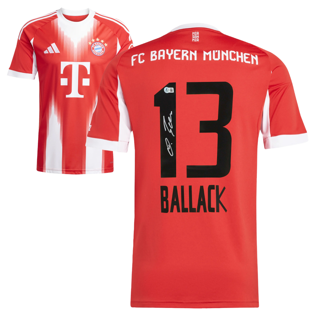 Michael Ballack Signed FC Bayern Munich 2025-26 Soccer Jersey #13 with Beckett COA